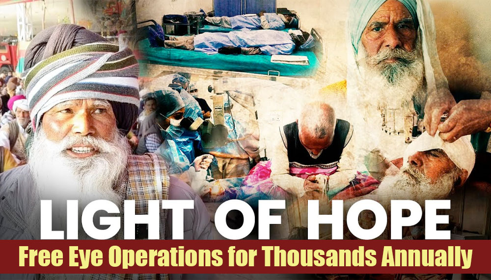 Free eye care and vision restoration camp by Dera Sacha Sauda